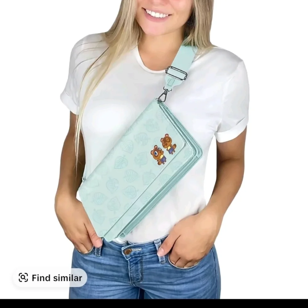 Animal Crossing Mint Green Crossbody Bag
